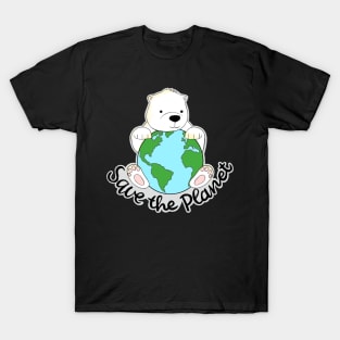 Save the planet! Save the polar bear! T-Shirt